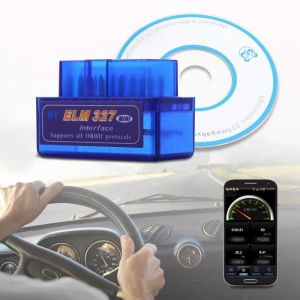Mini ELM327 Auto Scanner ELM 327 Bluetooth OBD2 pour Android Torque OBD II Car V2.1 outil danalyse de diagnostic du véhicule