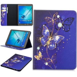 Housse Protection pour Samsung Galaxy Tab S2 9.7 (SM-T810 T815 T813) Tablette PU Cuir Antichoc Soutien - Bleu Belle