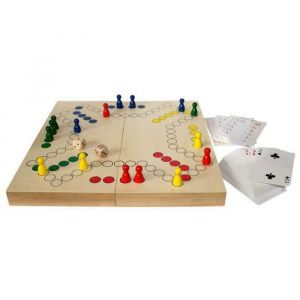 Jeu de tock - H.O.T. GAMES - Coffret bois magn&eacute;tique - 2 &agrave; 4 joueurs - Pions magn&eacute;tis&eacute;s - Jeu de plateau