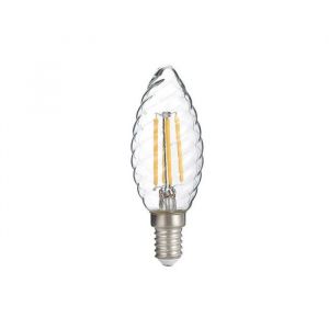 Ampoule LED Filament 4W Flamme Torsad&eacute;e Blanc chaud