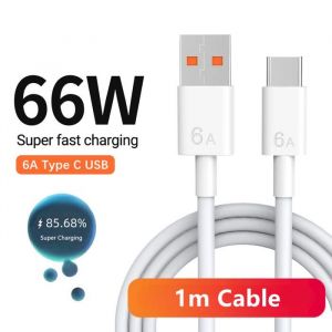 Chargeur USB Super rapide 66W pour Huawei Mate 40 50 P50 P60 Nova 10 Honor 90 100 X8b Magic 5 Lite 6 Pro Type C câble de charg