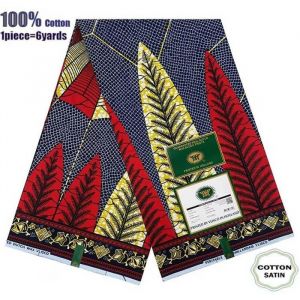 Tissu - Wax Imprimés Africains - Hollandais - 6 Yards - Haute Qualité pour Robe de Mariage Blazer - Type 022