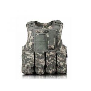 Gilet Tactique - ANNEFLY - Enfant - Camouflage - Vert