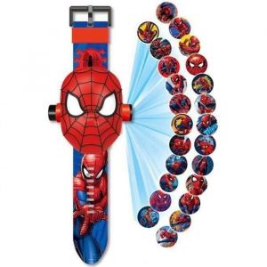 Montre Spiderman projecteur de 24 Figurines Super héros Spider-Man Montre electronique Enfant garçon Projection Spiderman Joue