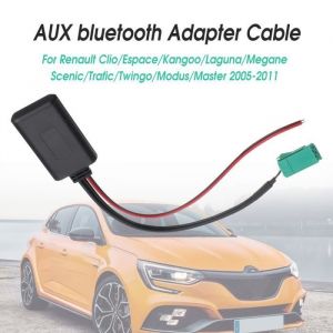 TEMPSA Adaptateur bluetooth Câble AUX Voiture Pour Renault Clio Espace Kangoo Laguna Megane Scenic Trafic Twingo Modus Master