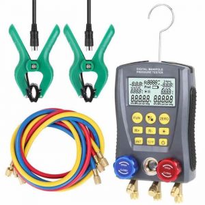ManomèTre RéFrigéRation NuméRique Vide Pression Manifold Testeur Climatisation TempéRature Testeur Valves Kit DOutils
