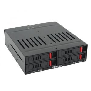 OIMASTER He-2006 Rack Interne À 4 Emplacements Sata Boîtier pour Disque Dur 25 Pouces Mobile Interne Grille avec Indicateur Led