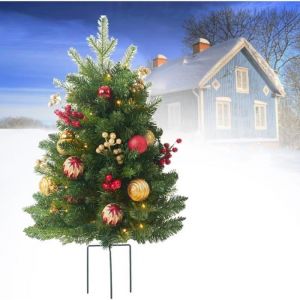 Decoration Noel Buissons de jardini&egrave;re pr&eacute;-&eacute;clair&eacute;s Buissons de jardini&egrave;re pr&eacute;-&eacute;clair&eacute;s Remplissage de jardini&egrave;re de vacances