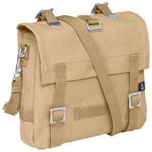 Sac Bandouli&egrave;re Militaire en Tissu Sable