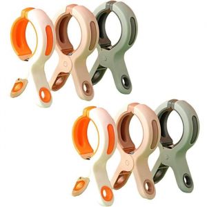 A linge grandes pinces &agrave; lingePinces &agrave; Linge ext&eacute;rieur Solides Grosse Pince &agrave; Linge6PCS &eacute;pingles &agrave; Linge tricolores en Plastique