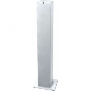 MUSE M-1250 BTW - Tour de son Bluetooth avec Radio PLL FM - 100W - 20 stations mémorisables - Caisson de basse intégré - Blanche
