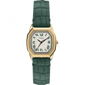 Montre - FOSSIL - ES5427 - Cuir vert - Bo&icirc;tier dor&eacute; 27 mm - 3 ATM