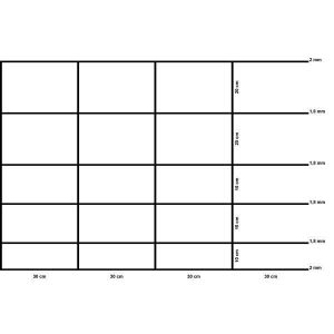 Grillage à mouton 2.00mm/1.80mm 80cm/6/30cm 50m galvanisé