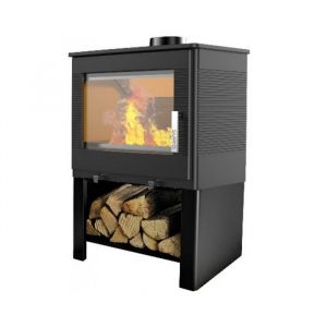 Supra Poêle à bois fonte étanche 8.7kw odélya bûcher noir - FR9016150B