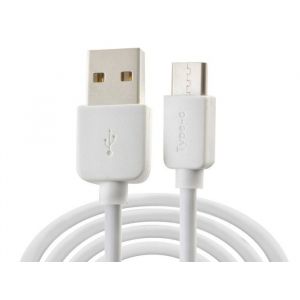 C&acirc;ble USB Type-C - MOXIE - Blanc - Transfert de donn&eacute;es - Charge - Connecteur USB Type-C