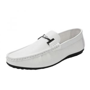 Chaussure Pour Hommes Mode Mocassin En Cuir DH™ - Blanc