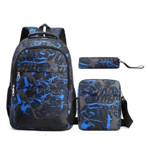 Sacs à Dos 3 en 1 - 14 x 28 x 44 cm - Cartable Garcon Primaire - Sac A Dos Garcon Primaire Sacs Scolaires Cartables et Trousses