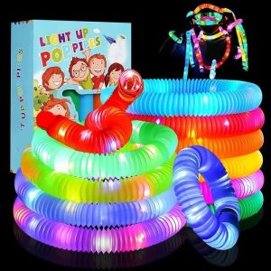 Jouets Lumineux - Pop Tubes Lumineux - Cadeaux de F&ecirc;te pour Les Enfants - LED Lumineux Pop Tubes Fournitures