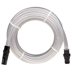 Tuyau d aspiration avec raccords en PVC transparent 1 10 m PVC