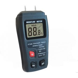 Humidimètre pour bois humidimètre pour bois humidimètre pour bois de chauffage détecteur dhumidité (gris 1 pièce)