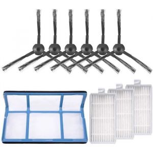 Kit daccessoires - PZCC - ILIFE V3 V5 V5s Pro - Filtres et brosses - Noir bleu blanc - 20W