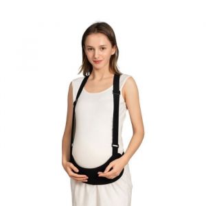 Ceinture de Grossesse pour Femme EnceinteCeinture de Maintien du Ventre de grossesse Douce & RespiranteNoir