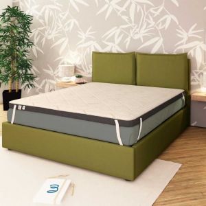 Surmatelas Bambou 180x190 cm - Mémoire de forme - Épaisseur 5 cm - Qualité optimal
