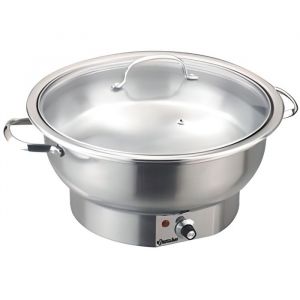 Chafing Dish électrique rond - Bartscher - 38L - Acier inoxydable - 500 Watt
