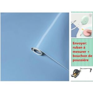 Papier adhésif  Bleu Cie Bleu clair Bleu Ciel 45cm x 2m  Film autocollant pour meuble et cuisine film décoratif papier peint