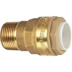 Raccord laiton droit &agrave; embo&icirc;tement - M 1/2 - diam&egrave;tre 16 mm - Itap-Fit - Itap