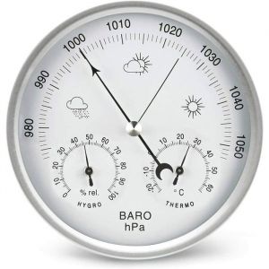 Station m&eacute;t&eacute;o barom&egrave;tre analogique avec thermom&egrave;tre hygrom&egrave;tre mesures de la pression atmosph&eacute;rique Simplicit&eacute; et lisibilit&eacute;