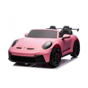 4x4 Voiture &eacute;lectrique enfants 2 places Porsche 911 24V rose t&eacute;l&eacute;commande 24 GHz USB/AUX moteurs 200W batterie lithium