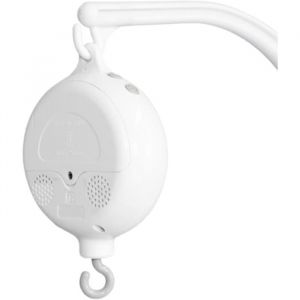 Bo&icirc;te &agrave; musique mobile pour berceau de b&eacute;b&eacute;  Clochette musicale 35 m&eacute;lodies douces &agrave; piles  Portable avec crochet rotatif Label