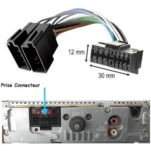 Adaptateur ISO pour autoradio SONY 16 pins qualité