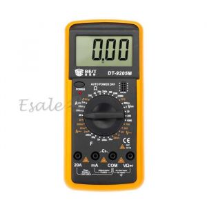 Multimètre Digital LCD AC DC Voltmètre Ammètre Ohmmètre Volt Résistance Courant