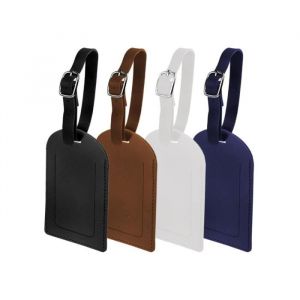 4pcs &Eacute;tiquettes Valise Avion Identifiants de Bagage en Cuir Etiquette Valise Voyage Avion Porte Etiquette Durable pour Sac - fy