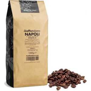 FRHOME - 1 kg de grains de café - Cafè Mélange Napoli intensité 12 - Il caffè italiano