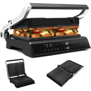 Grill lectrique RELAX4LIFE 3 en 1 sans BPA  5 Modes Rglables  Ouverture  180  Barbecue lectrique avec Plaque Amovible