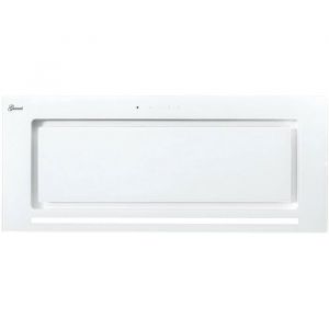 GURARI hotte de plafond GCH E 217 WH 70 PRIME, hotte aspirante 70 cm, en blanc, verre blanc, 1000m³/h