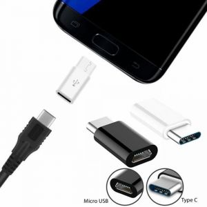 6 Pièces Micro USB 2.0 5Pin Femelle ver Data USB 3.1 Type C Mâle Adaptateur Convertisseur pour Samsung S8 / S8+  MacBook Pro 2017