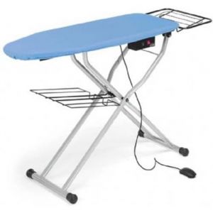 Lelit PA71N Planche &agrave; repasser Full-size Fer &agrave; repasser &agrave; sec ou &agrave; vapeur Bleu Argent Monotone Bleu 1240 x 400 mm