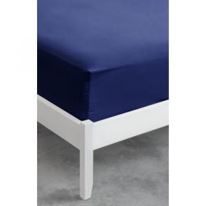 ViscoSoft - Drap Housse 90x190 x30cm Microfibre Bleu Nuit - Drap Grand Bonnet 30 cm - Tissu Doux - Drap Housse Matelas 90x190