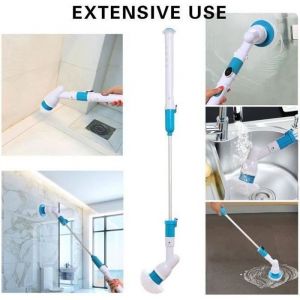 Turbo Scrub Electric Long Handle Spin Scrubber Ménage Nettoyage Brush Suit Combinaison