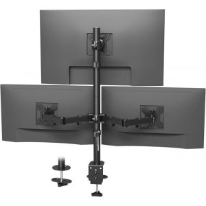 Support Ecran Pc 3 EcranSupport Triple Écran Pour Un Écran De 32 Pouces Et Deux Écrans De 27 PoucesBras Ecran Pc Avec Réglage Co