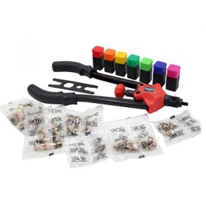 Pince rivets de traction Pour rivets aveugles &Agrave; sertir les &eacute;crous Set 7 Mandrins interchangeables &ndash; Pince insert filet&eacute;