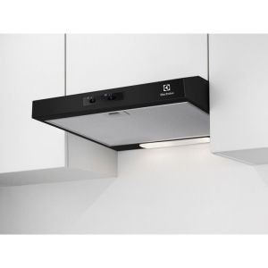 ELECTROLUX Hotte visi&egrave;re Casquette aspirante noire largeur 60cm d&eacute;bit dair 272m3/h