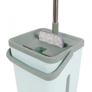 Balai Auto Nettoyant Auto Clean avec seau double compartiment Balai &agrave; t&ecirc;te pivotante et lingettes Microfibre
