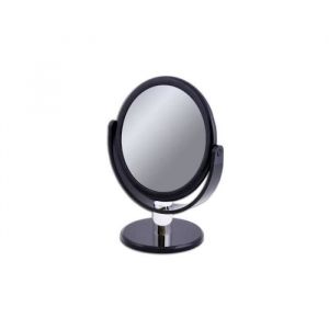 Pradel - Miroir Grossissant à poser (X2) - Plastique Noir - Diamètre: 13,2 cm