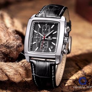 Relogio Masculino Megir Top Marque Montres Hommes De Luxe Hommes Montre Sport ChronomèTre Chronographe Montre Quartz En Cuir