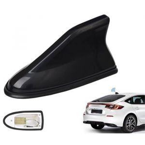 Antenne Requin Noir Autoradio Amplificateur Antenne Toit de Voiture Universel